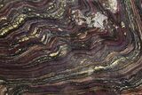 Polished Tiger Iron Stromatolite Slab - Billion Years #247782-1